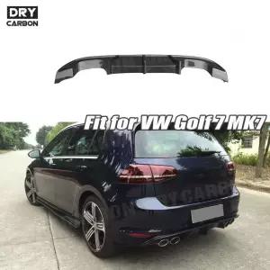 골프 7 MK7 VII R R라인 해치백 14-17 리얼 카본 파이버 리어 범퍼 립 디퓨저