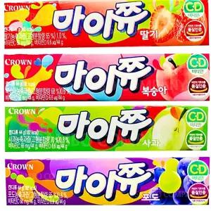 수앤서A2 마이쮸 마이쮸사과 마이쮸4종세트 딸기1개+복숭아1개+사과1개+포도1개 마이쮸젤리 마이쮸딸기 마