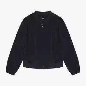 SI 세이브존03 SI 백 핀턱 시보리 크롭 블루종 점퍼 YASMMAD2139Y (51808358)