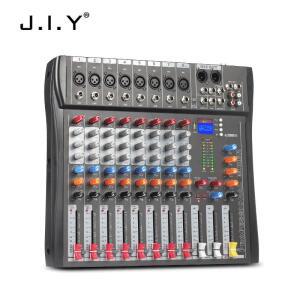 8채널  믹싱 콘솔 USB  탑재 홈 DJ 레코딩 스튜디오 무대 공연 믹서 오디오에 적합