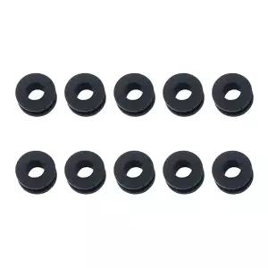 10개 고무 그로멧 어셈블리 키트 구멍 O-링 와셔 세트 오토바이용 와이어