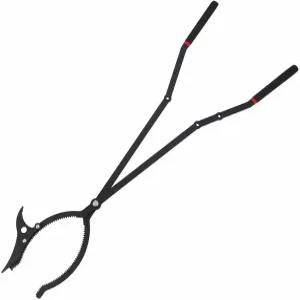 40인치 화덕 도구 2-in-1 분리 가능한 포크가 달린 견고한 집게 톱니 모양의 미끄럼 방지 손잡이와 내열성