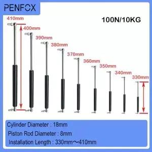 1PC 330-410mm 10kg/100N 스트럿 바 도구 상자 용 스프링을 지원합니다 RV 침대 자동차 캐러밴 도어 윈도우
