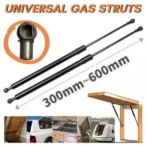 2Pcs 800N 스트럿츠 300/350/400/450/500/600mm 바 스프링 트 지원 부츠 보닛 자동차 캐러밴 도어 해치
