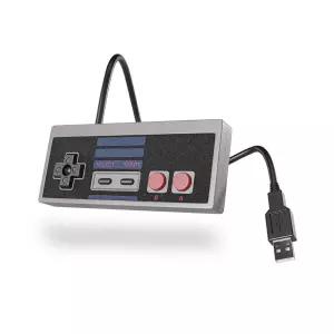PC 및 Mac과 호환되는 XYAB 클래식 USB 컨트롤러 - NES 스타일 플레이를 위한 유선 레트로 게이밍 게임패드