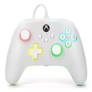 파워에이 어드밴티지 Xbox Series X S용 유선 컨트롤러 - 흰색 게임패드 비디오 게임 One 및 Windows