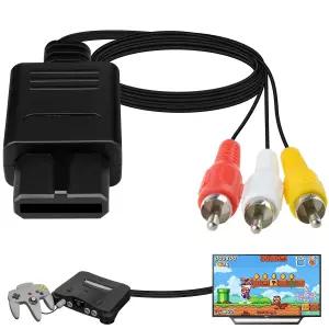 N64/SNES/SFC/NGC 게임 콘솔을 구형 TV 디스플레이에 연결하기 위한 N64 AV 케이블 닌텐도 64 비디오 코드