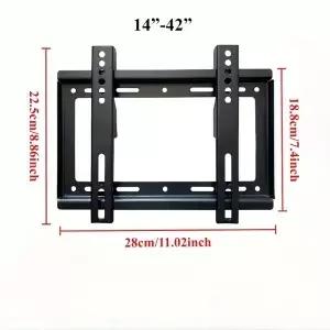 1442인치 TV 벽걸이 브래킷 범용 마운트 모니터 홀더 조절 가능한 로우 프로파일 평면 LCD LED