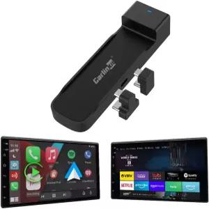 Carlinkit 무선 카플레이 어댑터 3-in-1 유선 TV 스틱용 지원 변환하는 및 Android Auto HDMI 포트 파이어