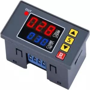 사즈크제레 타이머 지연 릴레이 20A 1500W 프로그래머블 시간 컨트롤러 스위치 유형 수동 출력 DC12V