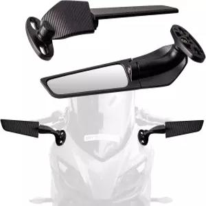 Lwlusup 레이싱 오토바이 백미러 Honda CBR300R CBR600RR Kawasaki Ninja 300 400 650 Suzuki GSXR 600 750