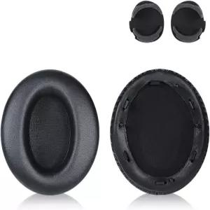 교체용 1000XM2 이어패드 쿠션 커버 소니 WH-1000XM2 및 MDR1000X 헤드폰 위의 부드러운 단백질 가죽 소음