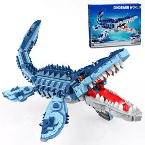 EITOLNR 모사사우루스 공룡 빌딩 블록 세트 805 PCS 월드 장난감 가정 장식용 쥬라기 오션 동물 모델