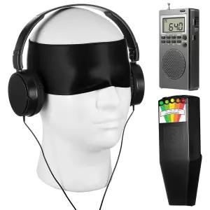 고스트 박스 Emf 미터 자기장 감지기가 장착된 던지 4종 헌팅 장비 키트 헤드폰 블라인드 조사 장치