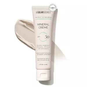 MDSolarSciences 미네랄 크림 SPF 50 얼굴용 자외선 차단제 - 방수 넓은 스펙트럼 차단 혼합 가능한 미세화