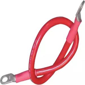 안코르 마린 등급 18130 배터리 케이블 어셈블리 4AWG 21mm2 와이어 스터드 검은색 - 18인치 45.7cm