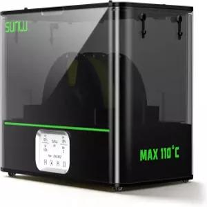 SUNLU 공식 3D 프린터 필라멘트 건조기 E2 110°C 최고 온도 500W PTC 히터 건식 및 어닐 2-in-1 듀얼 챔버