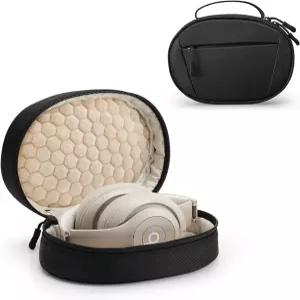 Beats Studio Pro/Sony WH-1000XM4 WH-XB910N 헤드폰 소프트 쉘 여행 보호 휴대용 커버 보관 가방 블랙