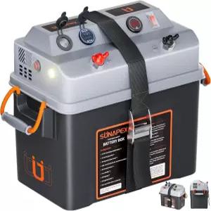 수나펙스 스마트 배터리 박스 12V/24V 전원 센터 - 트롤링 모터 마린 RV 및 태양광 패널용 멀티 포트 회로
