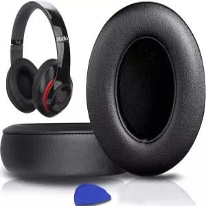 Beats Studio 2 및 3 유/무선 오버이어 헤드폰을 위한 SoloWIT 교체 이어 패드 쿠션 부드러운 단백질 가죽