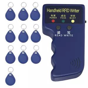 RFID 리더기 스마트 ID 카드 리플리케이터 125KHz 지능형 액세스 제어 빈 쓰기 가능한 T5577 키체인 10개