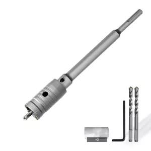 220mm SDS 플러스 샹크 커넥팅 로드가 있는 CSOOM 콘크리트 구멍 톱 시멘트용 카바이드 벽돌 벽석