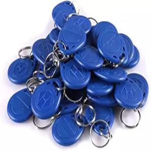 보안 잠금 장치용 도어 출입 제어 시스템용 D-FLIFE 100pcs 125KHz RFID 키포 근접 ID 카드 토큰 태그