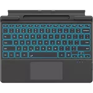Surface Pro 11 키보드용 MoKo 손바닥 거부 트랙패드가 있는 초슬림 휴대용 무선 블루투스 11/10/9/8/X 7색