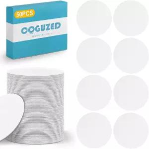 CoguZed 50팩 NTAG215 NFC 태그 504바이트 메모리의 빈 재작성 가능한 25mm 원형 코인