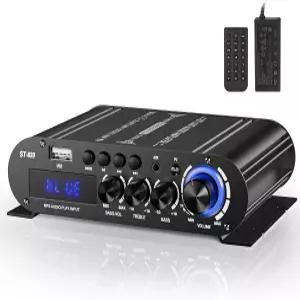 Facmogu ST-839 2.1CH 미니 블루투스 스테레오 앰프 RMS 25Wx2+40W 서브우퍼 출력 전력 증폭기 홈 시어터용