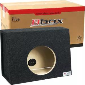 Attrend Bbox 싱글 밀봉 12인치 웨지 모양 서브우퍼 인클로저 - 범용 트럭 프리미엄 박스로 오디오 품질