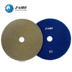 Z-LION 4567 다이아몬드 연마 패드 전기 도금 샌딩 디스크 직경 도구 유리 금속 석재 연삭