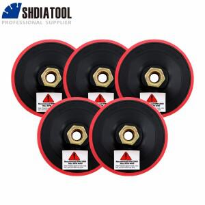 SHDIATOOL 125pcs 4 인치 폼 플라스틱 후원자 패드 앵글 그라인더 유연한 연마 샌딩 디스크 커넥터 벨크로