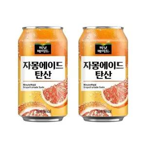 미닛메이드 자몽에이드 탄산 355ml 24개입