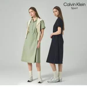B신상 A라인 우븐 카라넥 원피스 여성 3컬러 택1
