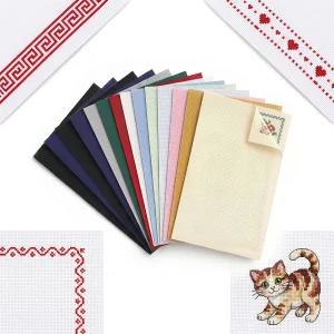 쿠예이주 14개입 12 × 18인치 14카운트 다 천 십자수 원단 DIY 수공예 아트 공예 바느질 다색 순면 용품