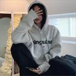 [라일리여성의류] Rly 여성 기모후드티 레터링 포인트 캐주얼 데일리 상