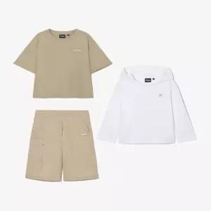 휠라 키즈 어린이 우븐 3pcs 캐쥬얼 셋업 FK253FS07X001 5198749