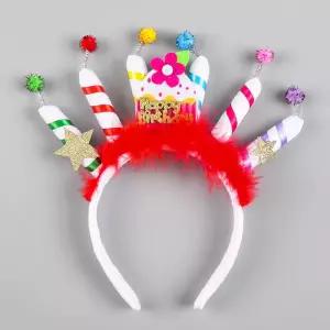 럭셔리 촛불 생일머리띠 B타입 기념일 축하 파티 행사