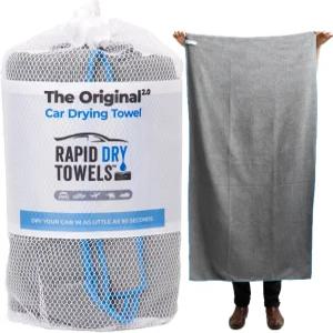 Rapid Dry Towels 오리지널 2.0 마이크로화이버 자동차용 드라이 타월 150 x 75cm 초대형 채널 직조 천