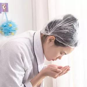 투명 방수 다용도 위생 헤어캡 100P 파마 염색 비닐 커버 샤워 일회용 미용 모자