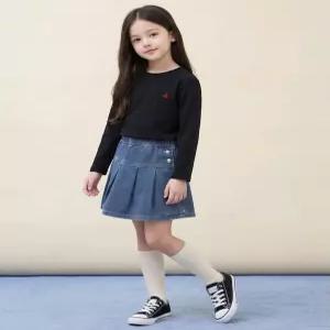 빈폴 키즈 BI6141UE25 아동 셔츠 유아 수피마 베이직 긴소매 티셔츠 블랙 585797