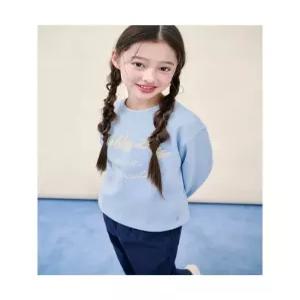 빈폴 키즈 BI5Y41U02Q 아동 셔츠 유아 부클 자수 기모 스웨트 스카이 블루 56781