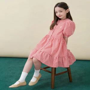 빈폴 키즈 BI6471G026 아동 피스 유아 시어서커 깅엄체크 반소매 레드 6293178