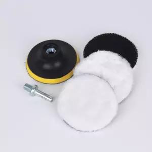 전동드릴 광택패드 양모세트 100mm