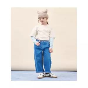 빈폴 키즈 BI5821G01P 아동 청바지 유아 [DENIM] 여아 세미 와이드 데님 팬츠 블