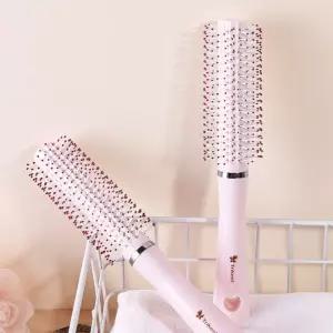 키밍 핑크 헤어 롤빗 헤어 브러쉬 롤빗 머리빗 헤어/대형/남자빗/머리/드라이/모발/관리/기능성/남성빗