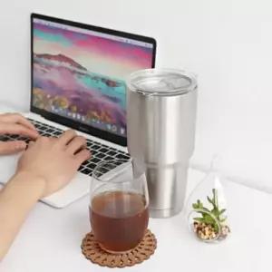 텀블러 중등 초등 대용량 캠핑 900ml 스포츠물병 캠핑 이중단열 드라이버 사무실 스텐실버