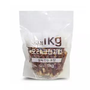 오리고기 껌 1kg 대용량 크런치 스틱 스케일러 아기개껌 진돗개간식 치아에 개껌간식 펫간식
