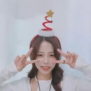 [하프클럽/셀럽하우스]크리스마스 스프링 트리 머리띠